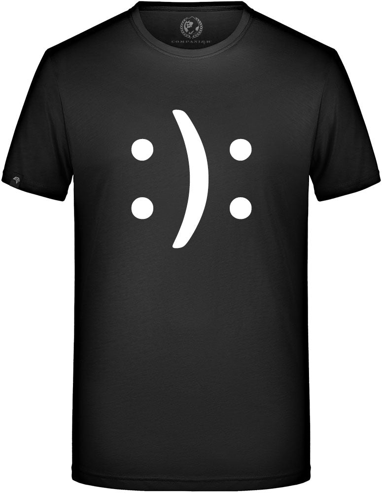 Happy? Or Sad? ― T-Shirt - Schwarz