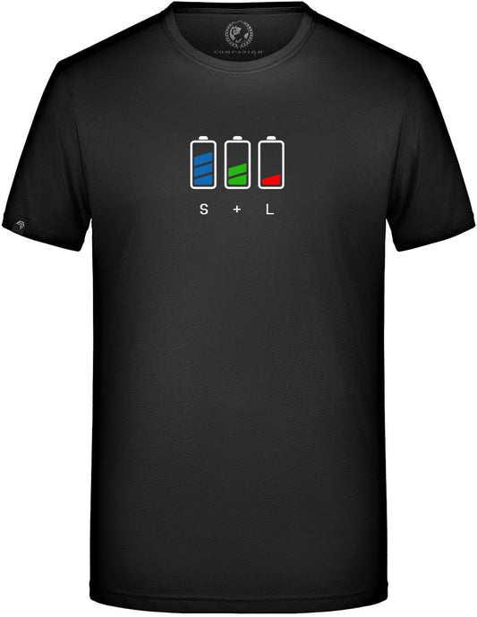 S+L ― Batteries ― T-Shirt - Schwarz