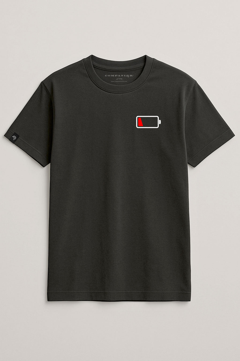 Battery empty ― Unisex Mens T-Shirt - Schwarz