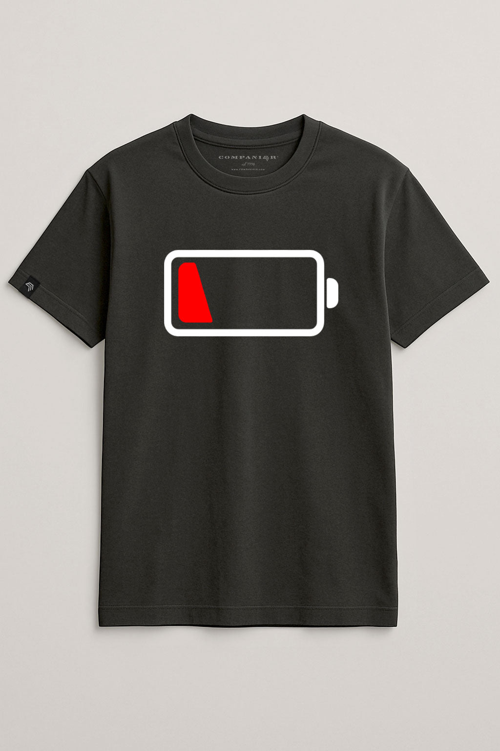 Battery empty ― Unisex Mens T-Shirt - Schwarz