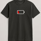 Battery empty ― Unisex Mens T-Shirt - Schwarz