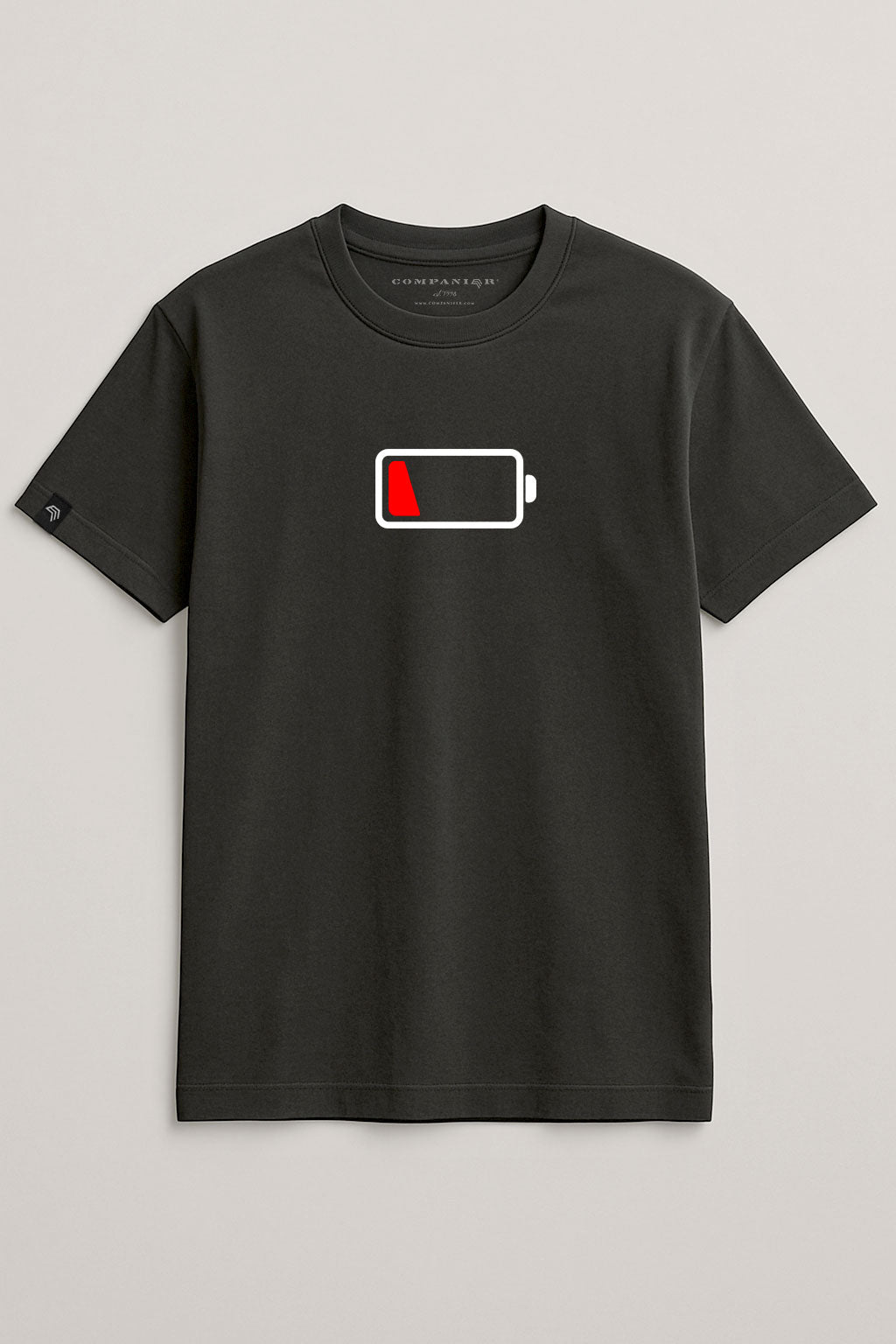 Battery empty ― Unisex Mens T-Shirt - Schwarz