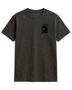 Barcode COMPANIEER ― Herren Unisex Konterfei Logo T-Shirt – Schwarz