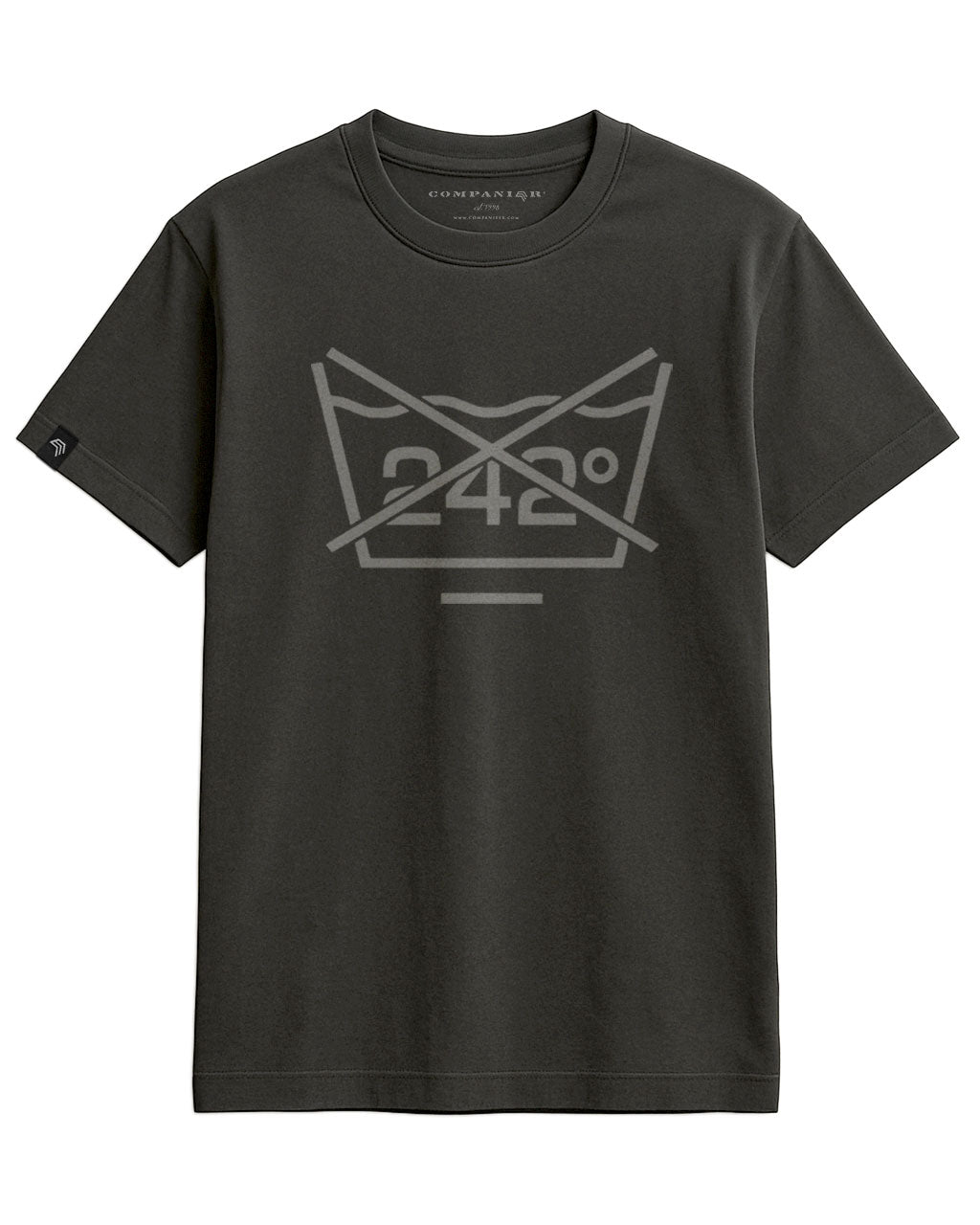 Don't Wash at 242°C ― Men's EBM Tribute T-Shirt – Black