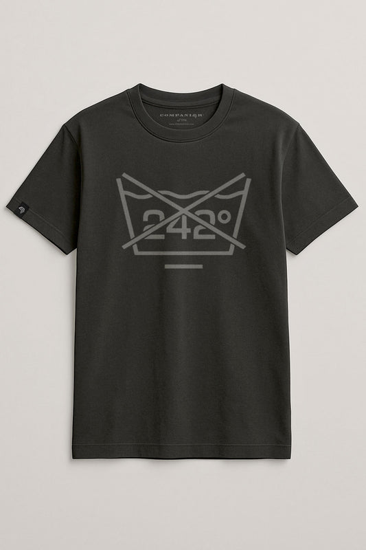 Dont Wash at 242°C ― T-Shirt - Schwarz