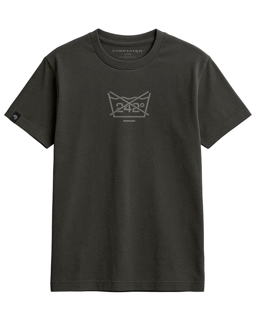 Don't Wash at 242°C ― Men's EBM Tribute T-Shirt – Black