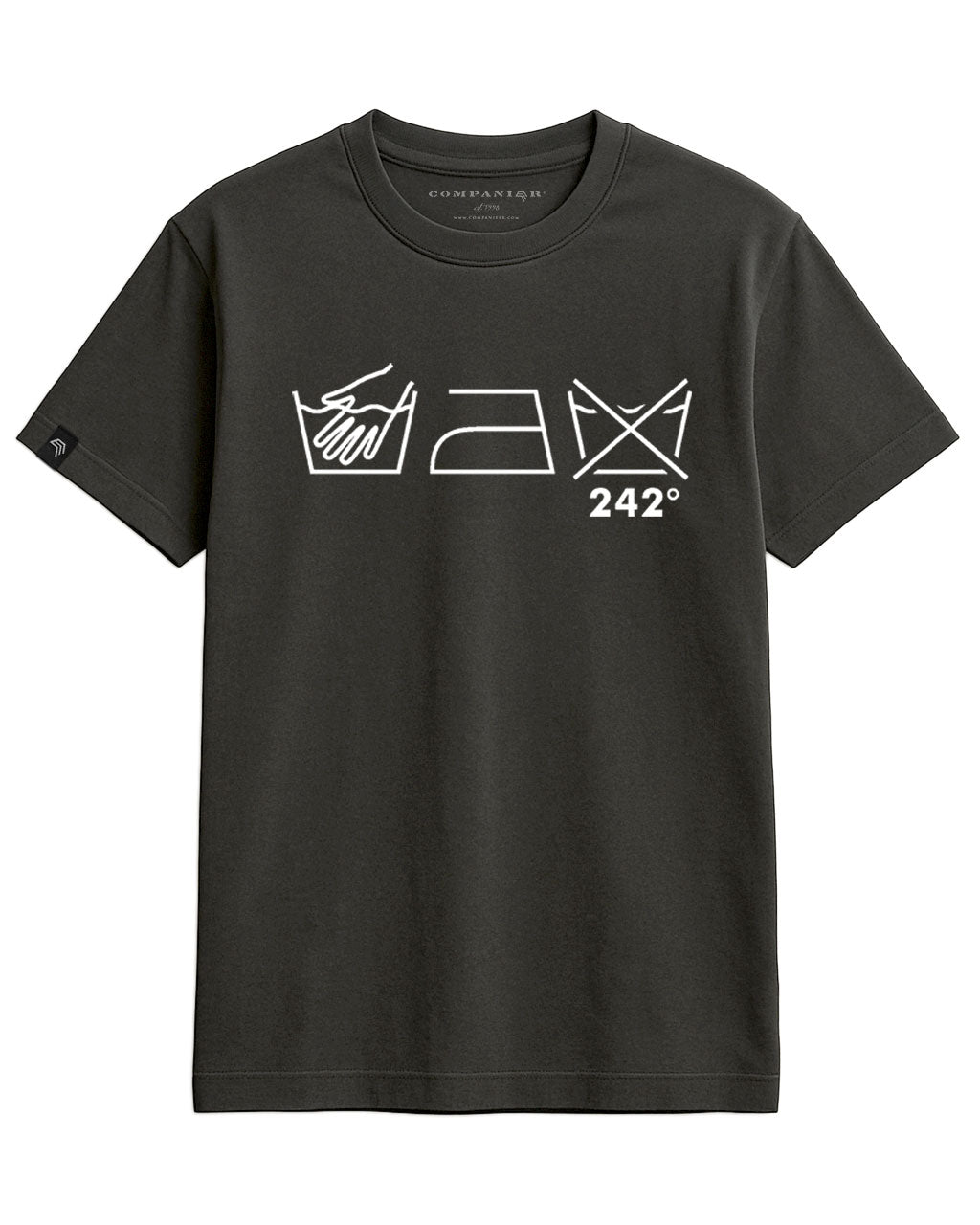 242° Wash Icons ― Men's EBM Homage T-Shirt – Black