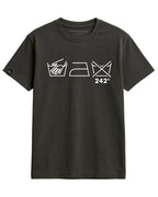 242° Wash Icons ― Men's EBM Homage T-Shirt – Black