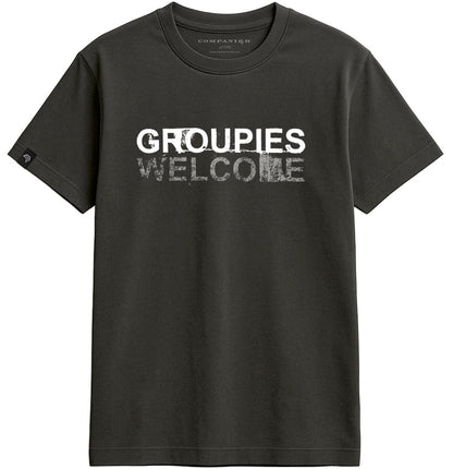 ― % ― Groupies Welcome Men's T-Shirt - Schwarz [L]