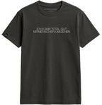Ich kann total gut Mitmenschen umgehen ― Herren Unisex Statement T-Shirt – Schwarz