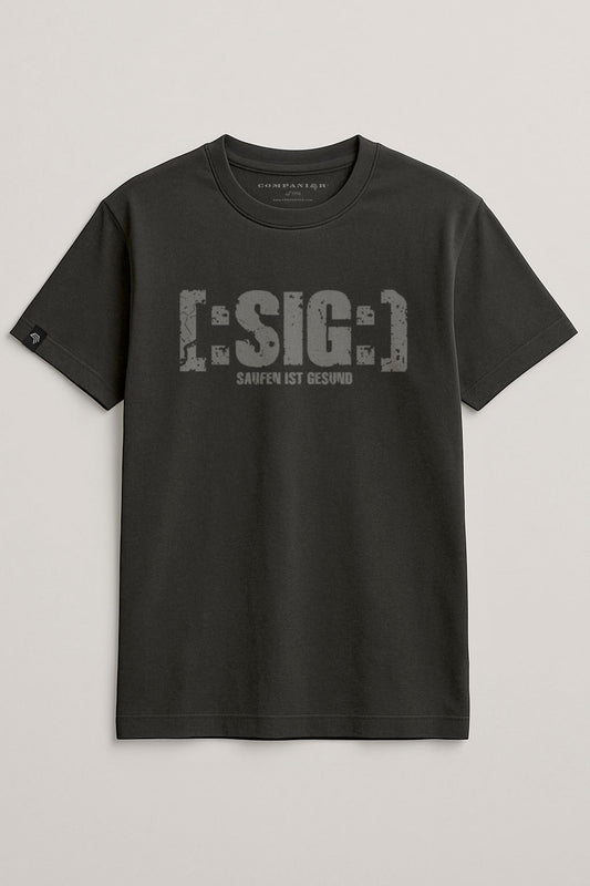 Saufen ist gesund ― T-Shirt - Schwarz