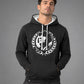 Wreath of Spikes - Unisex Bi-color Hoodie - Black / White