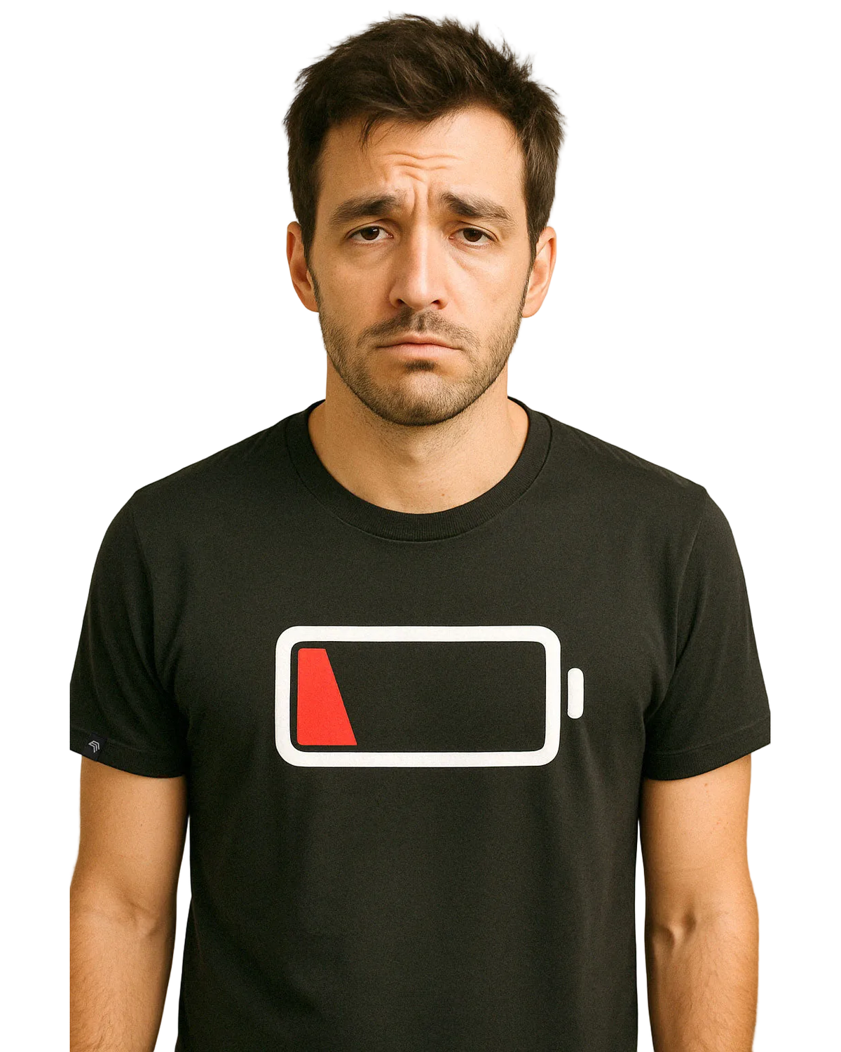 Battery Empty ― Men's Battery Dead T-Shirt – Black