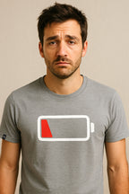 Battery Empty ― Herren Akku leer T-Shirt – Schwarz
