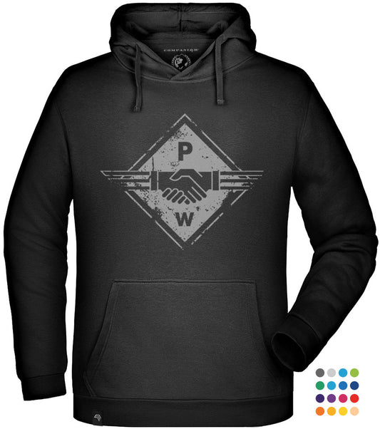 Hands PW ― Unisex Mens Hoodie - Schwarz