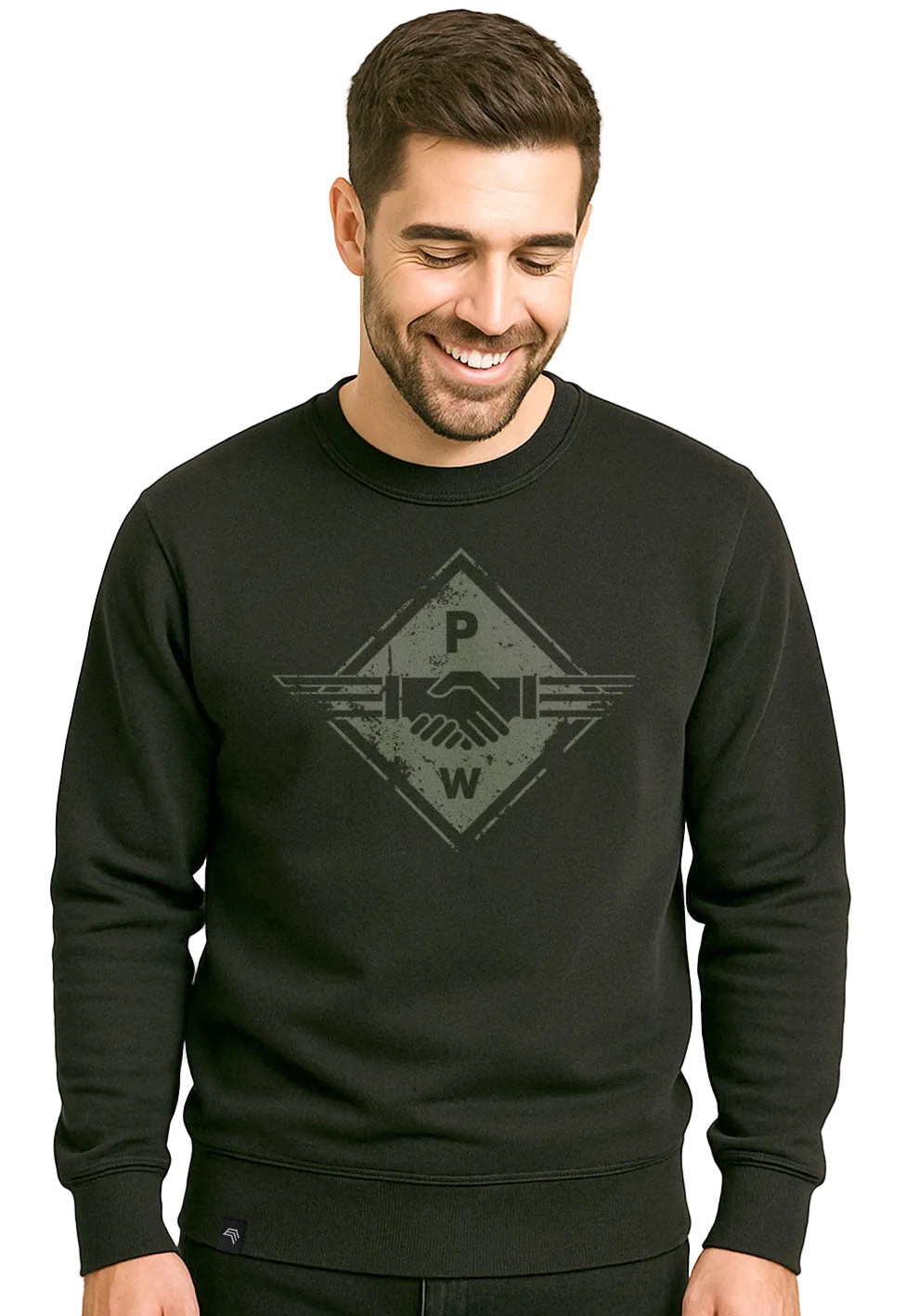 Hands PW — Unisex Men's Sweatshirt - Black
