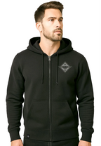 Hands PW - Unisex Men's Zip Hoodie Sweat Jacket - Black