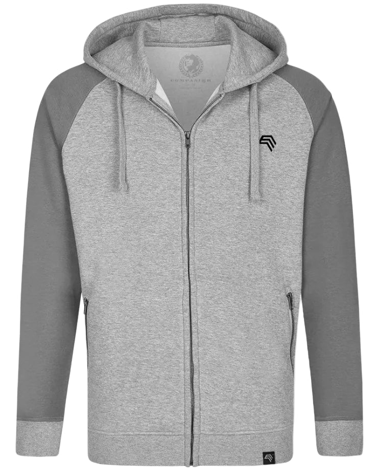 MMT 017Y ― Unisex Bi-Color Raglan Hooded Jacket
