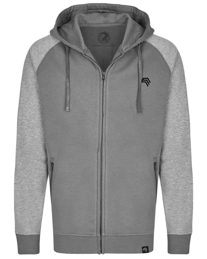 MMT 017Y ― Unisex Bi-Color Raglan Hooded Jacket