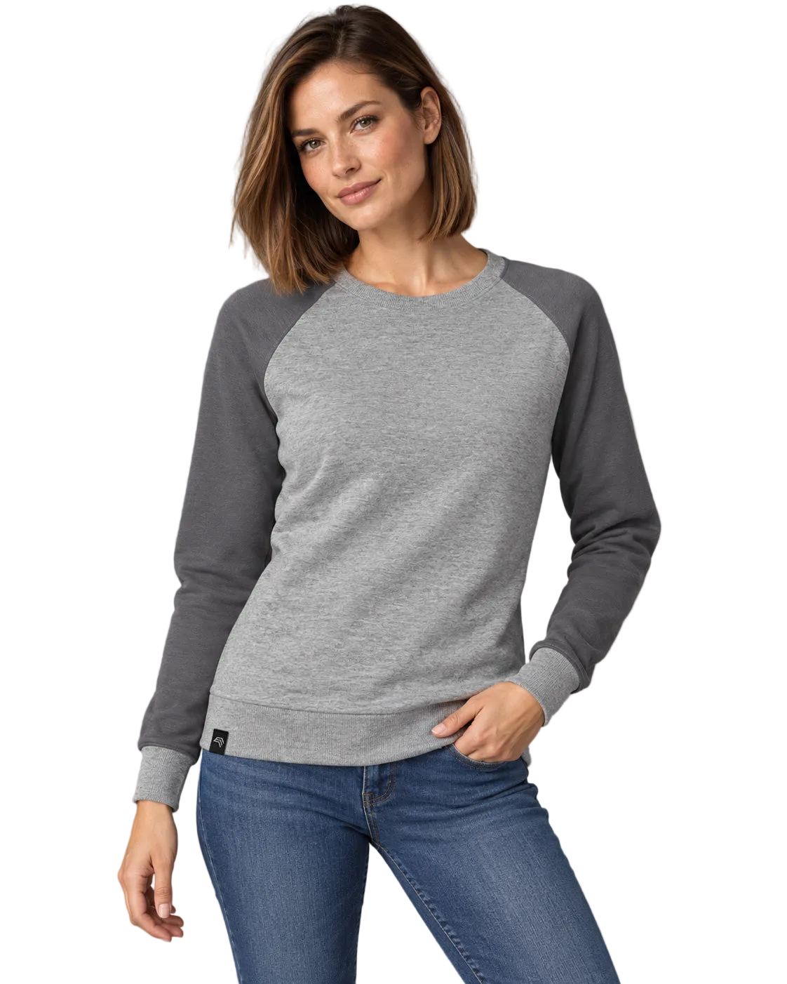 MMT 025Y ― Damen-Sweatshirt, bei dem die Ärmel mitreden