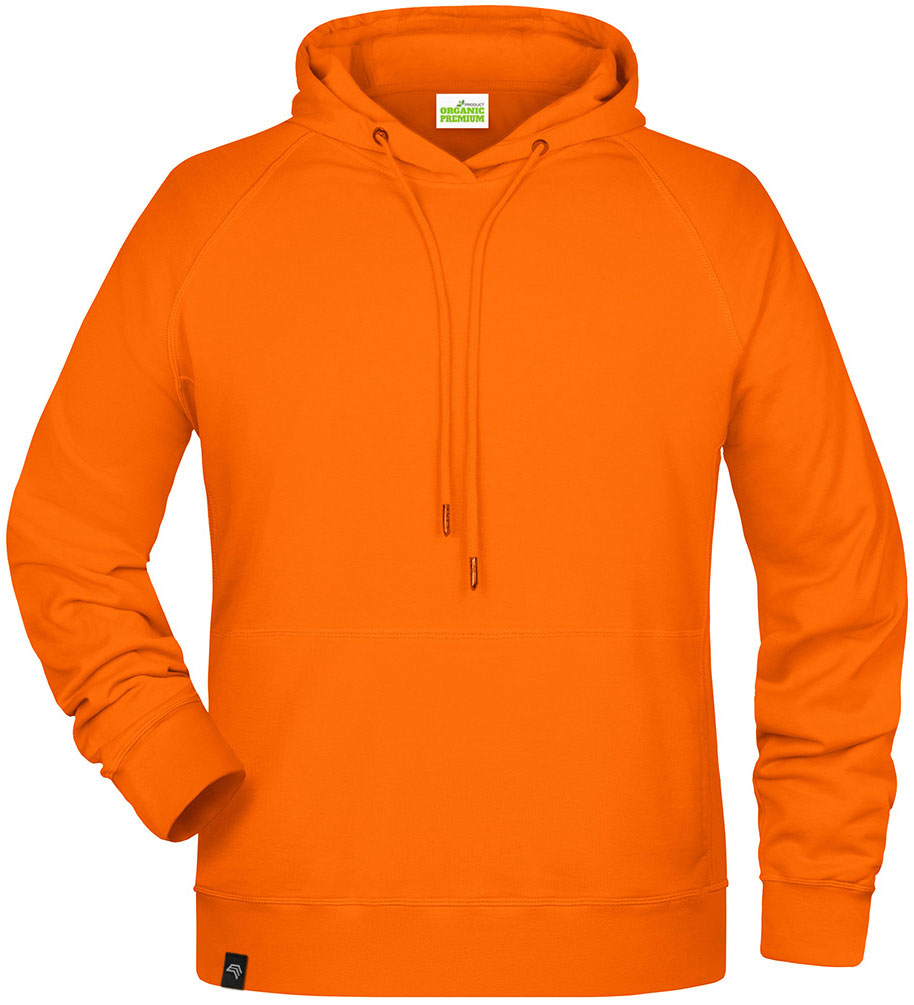JAN 8024 ― Bio-Baumwolle Hoodie Kapuzen Sweatshirt - Orange