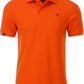 ― % ― JAN 8010/ ― Men's Bio-Baumwolle Polo Shirt - Dark Orange [S]