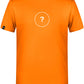 Unisex Mens Basic T-Shirt - Orange - incl. Print