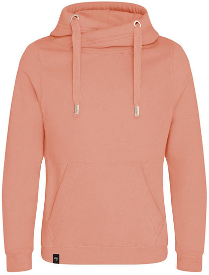 JDS 0021 ― Cross Neck Überkreuz Hoodie - Dusty Pink