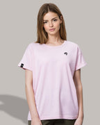 ― % ― MTS M193 ― Women's Bio-Baumwolle Oversized T-Shirt - Pink Rot [M]