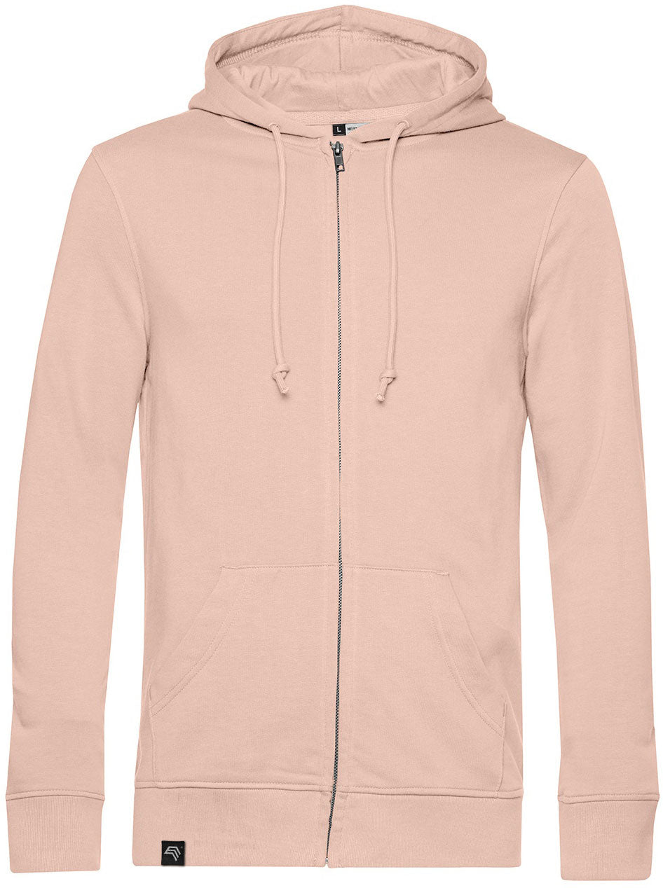 BAC U35B — Soft Hooded Sweatshirt with Organic Cotton - Soft Rosé