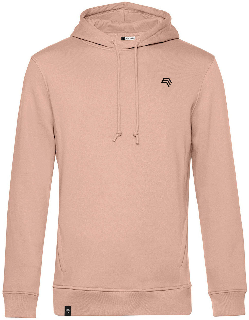 BAC U33B ― Soft Men's Organic Cotton Hoodie - Pink Soft Rose