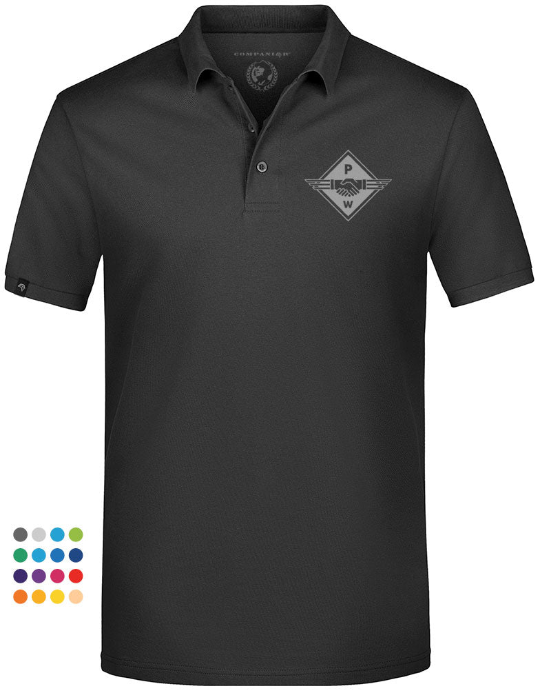 Hands PW — Unisex Men's Polo Shirt - Black
