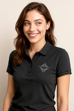 Hands PW ― Ladies Polo Shirt - Schwarz
