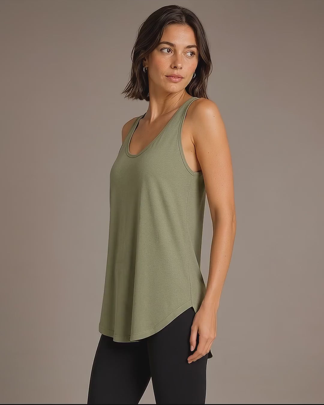 MTS M092 ― Damen-Tanktop locker geschnitten & hinten leicht länger