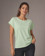 Bio-Baumwoll-Fledermaus-T-Shirt JMS 0805 in Soft Green