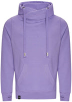 JDS 0021 ― Cross Neck Hoodie - Violet Lavender Lilac