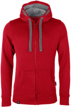 RMH 0701 ― Heavy Bi-color Hoodie Sweat Jacket - Red
