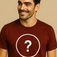 Unisex Mens Basic T-Shirt - Bordeaux Rot Braun - incl. Print