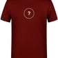 Unisex Mens Basic T-Shirt - Bordeaux Rot Braun - incl. Print