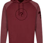 MMT 0611 ― Bi-Color No Pocket Hoodie Sweatshirt - Burgund / Rot Melange