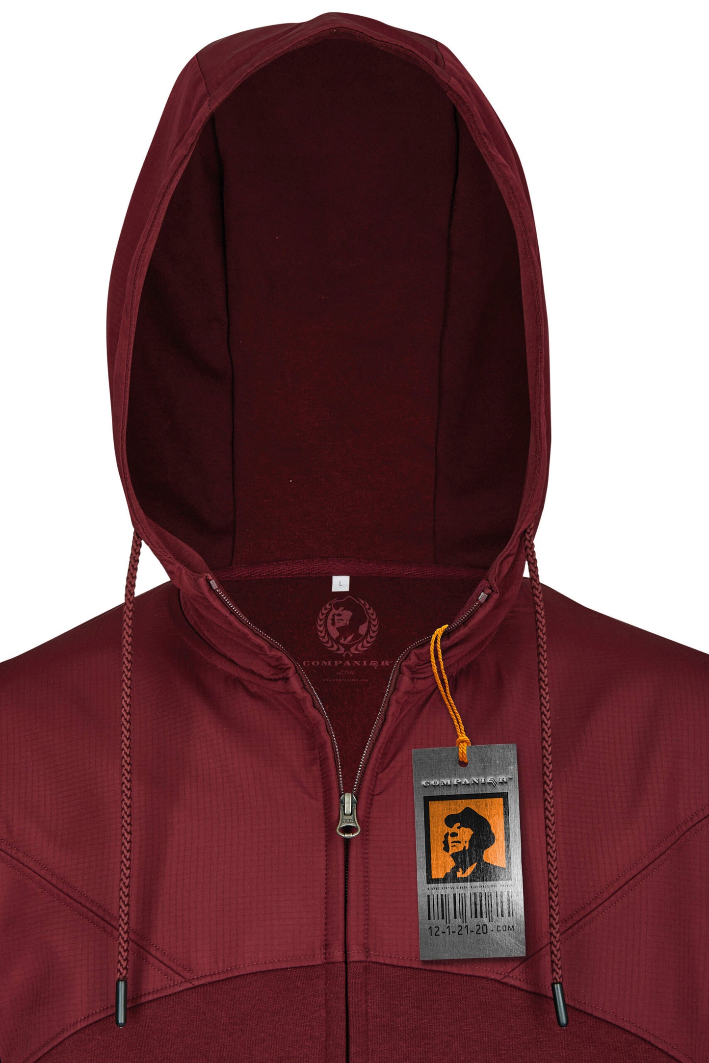 MMT 0910 ― Material-Mix Sweat Jacket - Burgundy Rot