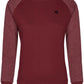 MMT 0520 ― Damen Bi-Color Sweatshirt - Burgund Rot / Melange