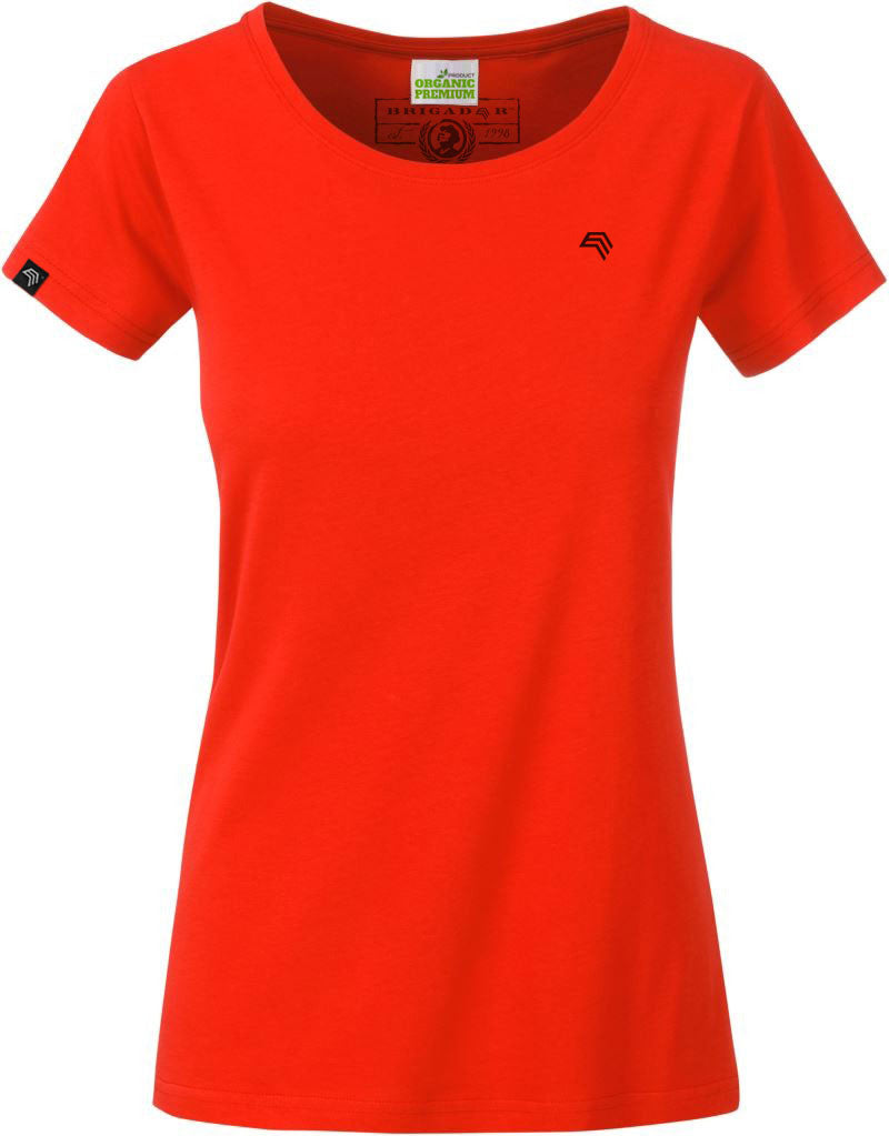 JAN 8007 ― Damen Bio-Baumwolle T-Shirt - Grenadine Rot