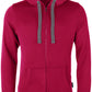 RMH 0701 ― Heavy Bi-color Hoodie Sweat Jacket - Raspberry Rot