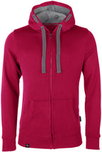 RMH 0701 ― Heavy Bi-color Hoodie Sweat Jacket - Raspberry Red