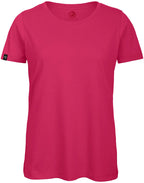 ― % ― BAC TW043 ― Women's Bio-Baumwolle Medium-Fit T-Shirt - Fuchsia Pink / S / M