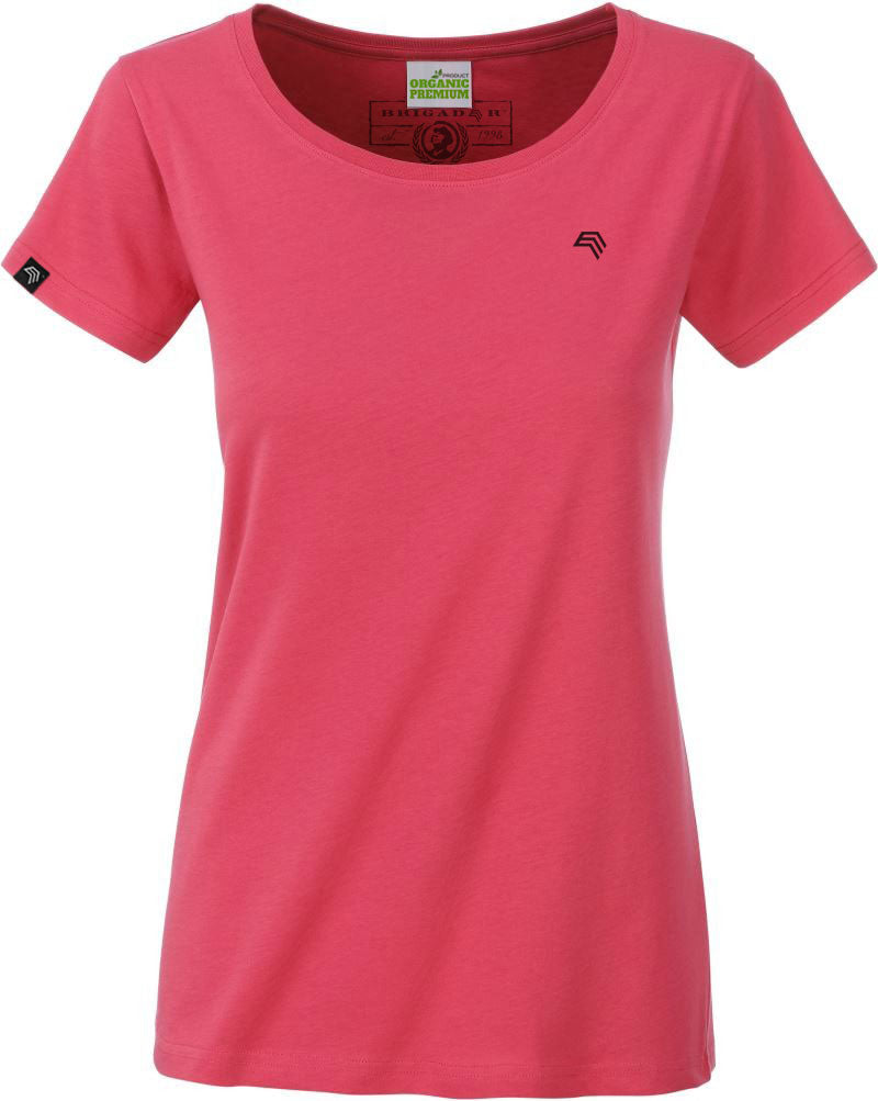 ― % ― JAN 8007 ― Damen Bio-Baumwolle T-Shirt - Raspberry Rot [M]