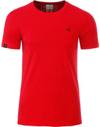 ― % ― JAN 8008 ― Herren Bio-Baumwolle T-Shirt - Tomato Rot / M