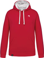 KRB K446 ― Bi-Color Hoodie Sweatshirt - Rot / Weiß