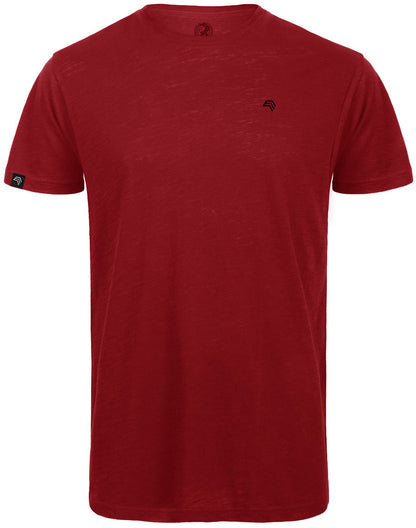 ― % ― Auslaufartikel ― BAC TM046/ ― Herren Bio-Baumwolle Flammgarn T-Shirt - Rot [2XL]